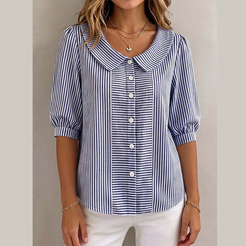 Rebecca | Button-Down Puffed Sleeve Blouse
