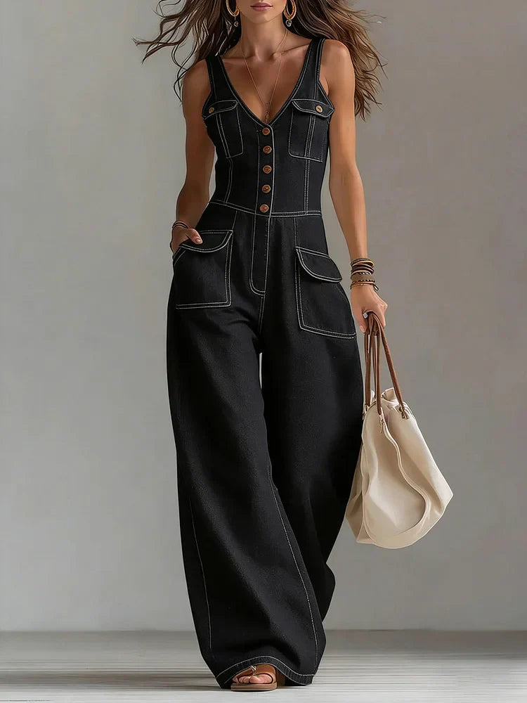 Sophie™ | Relaxed Denim Jumpsuit
