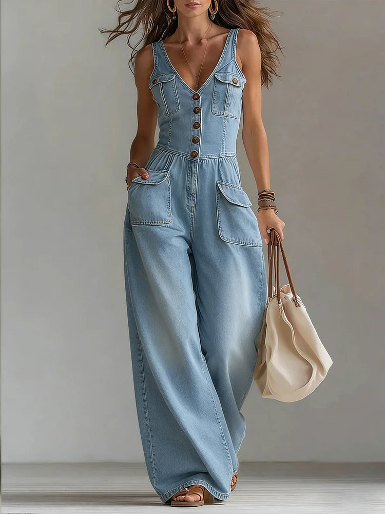 Sophie™ | Relaxed Denim Jumpsuit