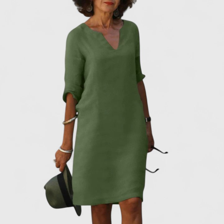 Tayllie | Comfortable V-Neck Dress