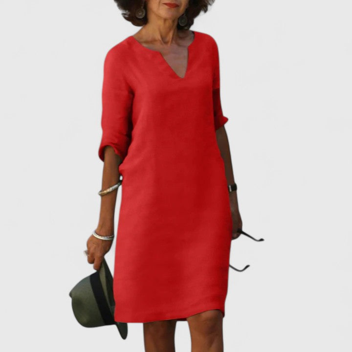 Tayllie | Comfortable V-Neck Dress