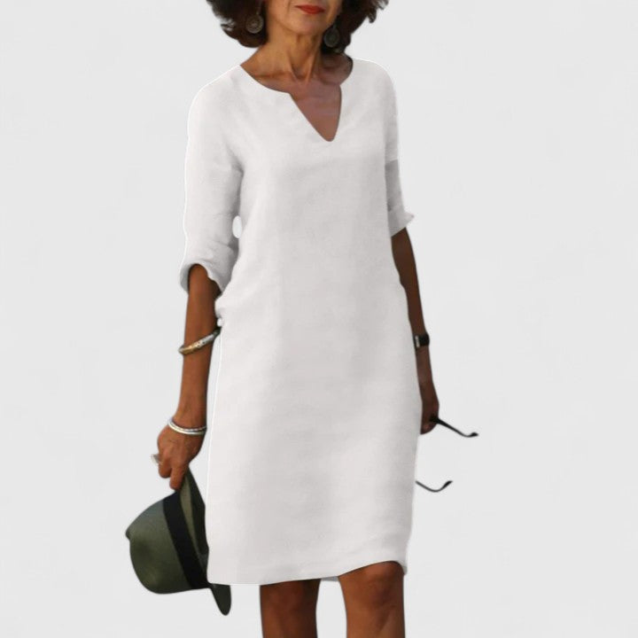Tayllie | Comfortable V-Neck Dress