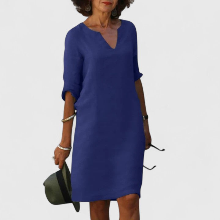 Tayllie | Comfortable V-Neck Dress