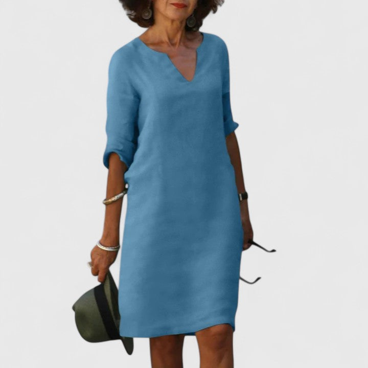 Tayllie | Comfortable V-Neck Dress