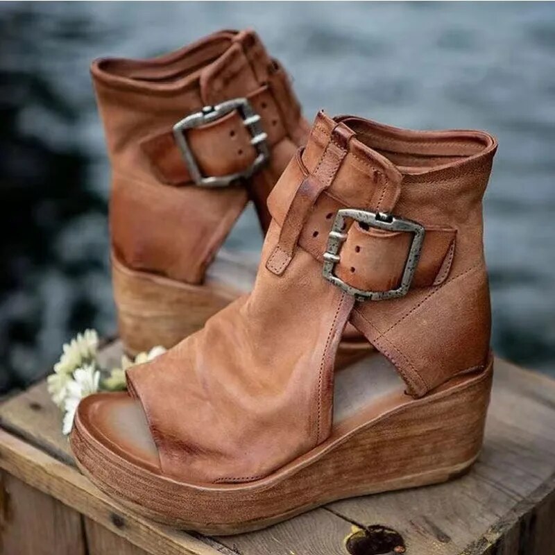 Niasya | Wedge Ankle Boots