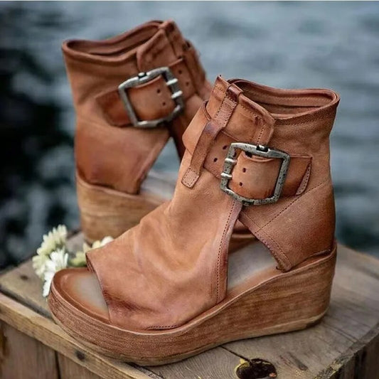 Niasya | Wedge Ankle Boots