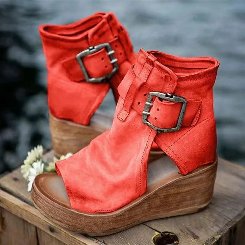 Niasya | Wedge Ankle Boots