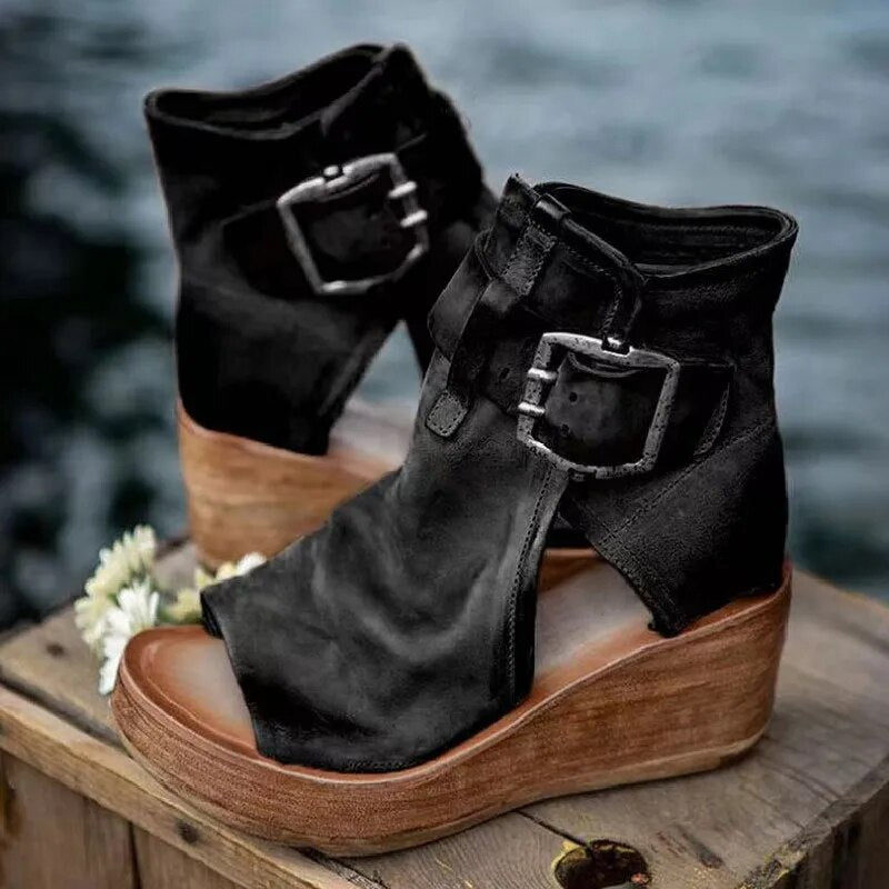 Niasya | Wedge Ankle Boots