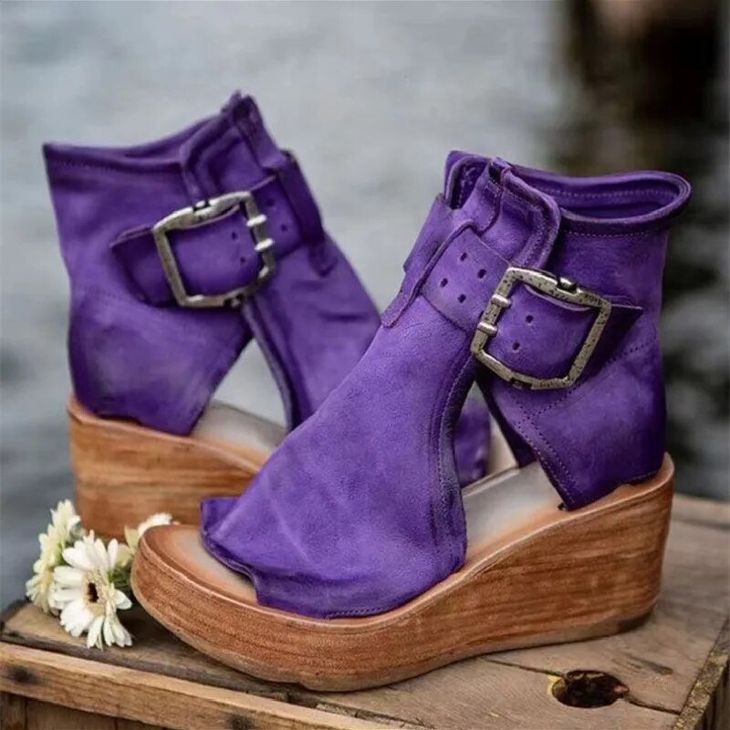Niasya | Wedge Ankle Boots