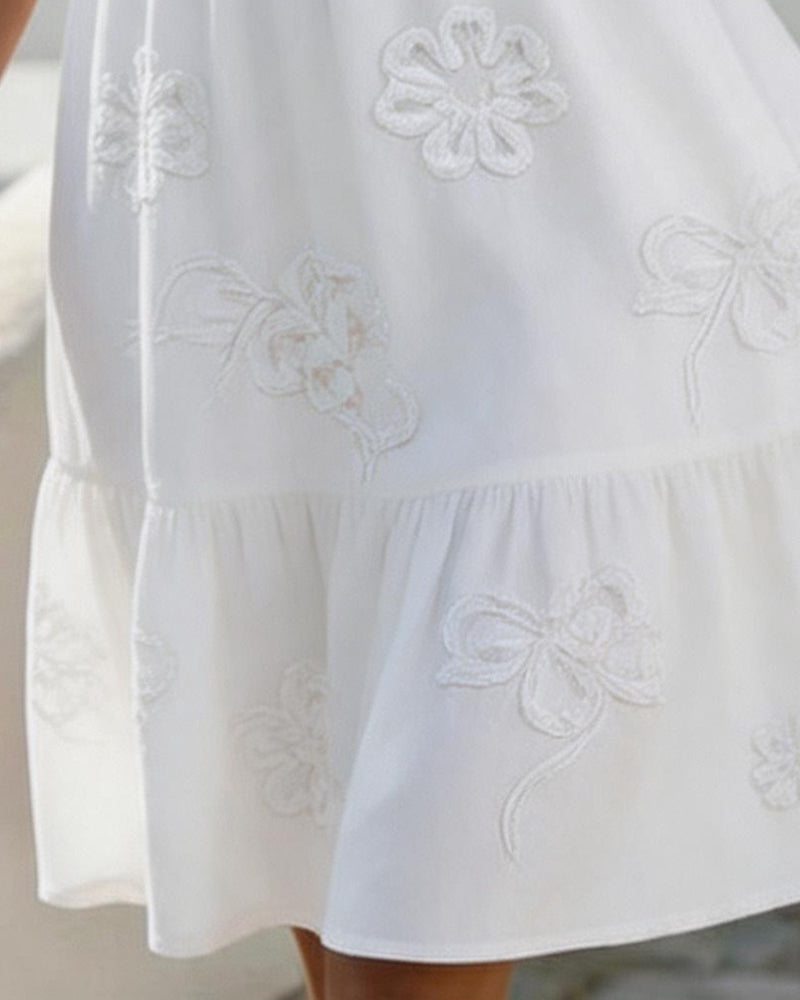 Claire | Floral Dress with Puff Sleeves