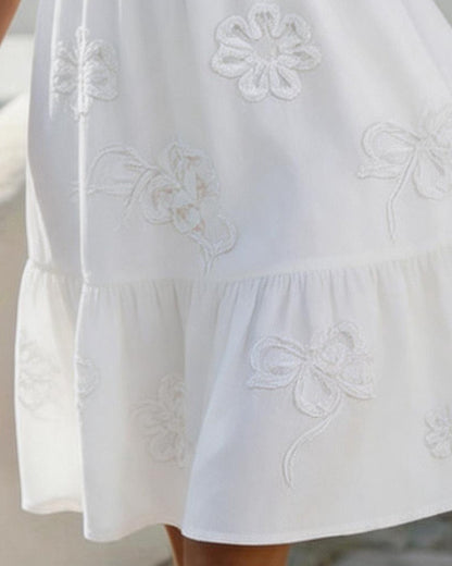 Claire | Floral Dress with Puff Sleeves
