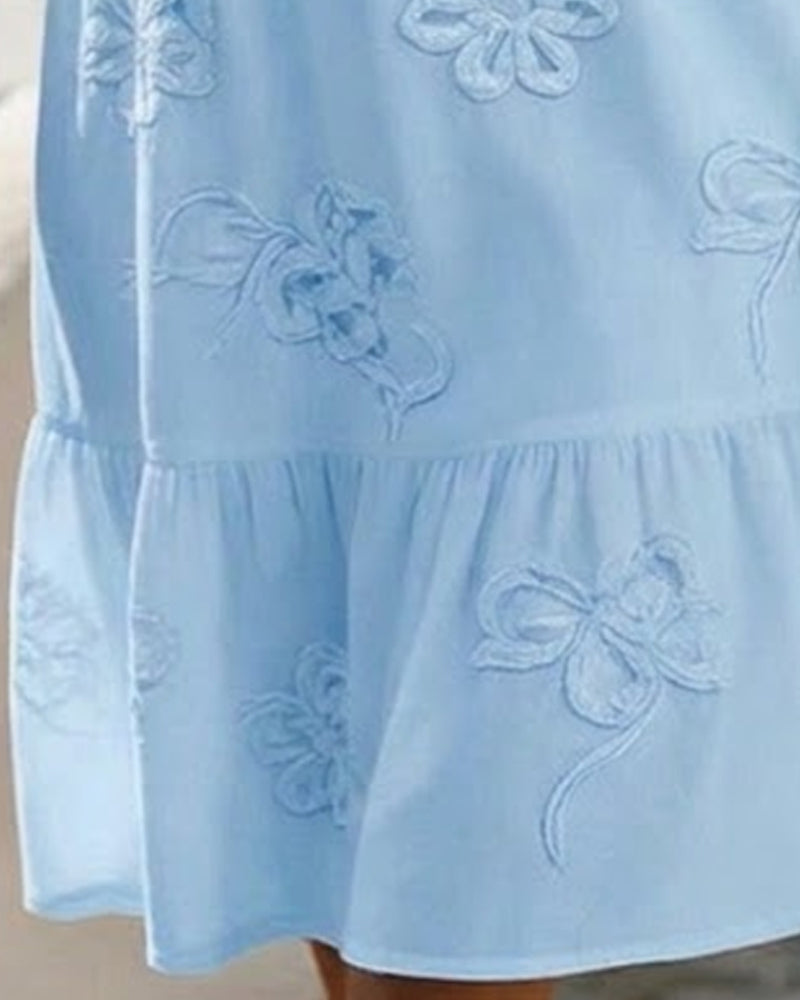 Claire | Floral Dress with Puff Sleeves