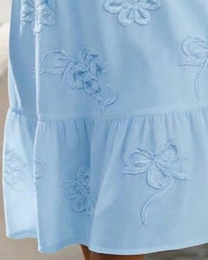 Claire | Floral Dress with Puff Sleeves