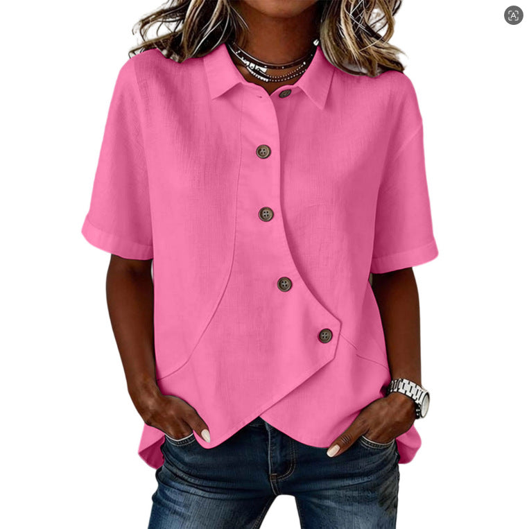 Isolde | Asymmetrical Button-Down Shirt