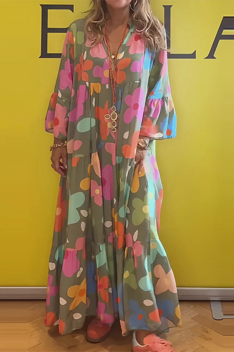 Flora | Relaxed Floral Maxi Dress