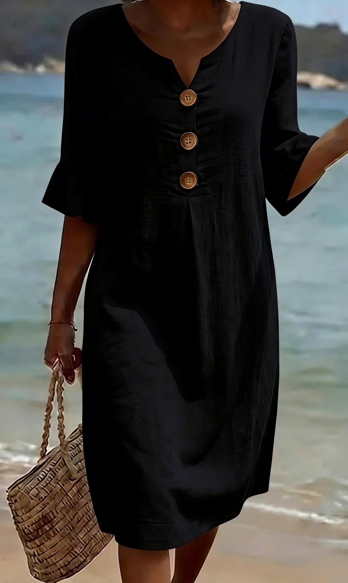 Sophie | Breathable Floral Linen Everyday Dress
