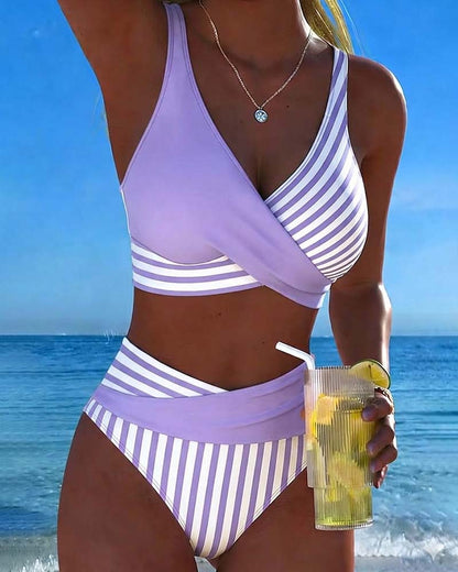 Giulia | Crossed Stripes Bikini