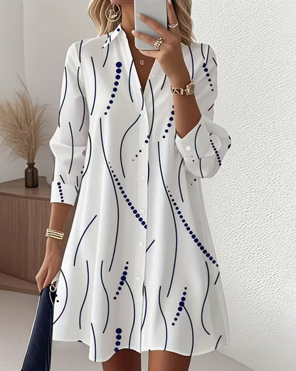 Esmeh | Wavy Collar Dress Shirt