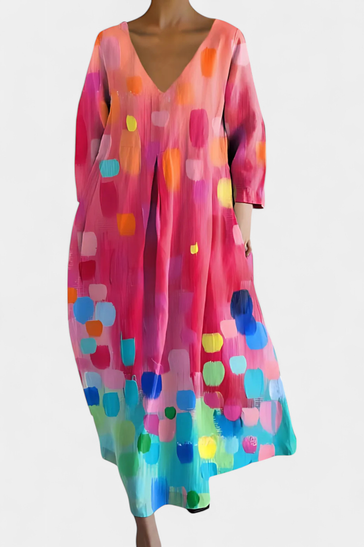 Isalde | Comfortable V-neck Dress