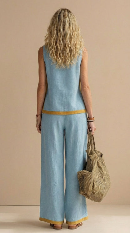 Mia™ | Linen and Cotton Breezy Two-Piece Set