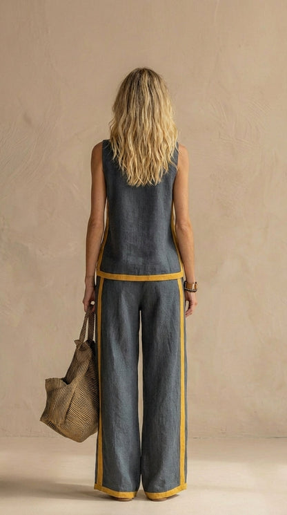 Mia™ | Linen and Cotton Breezy Two-Piece Set