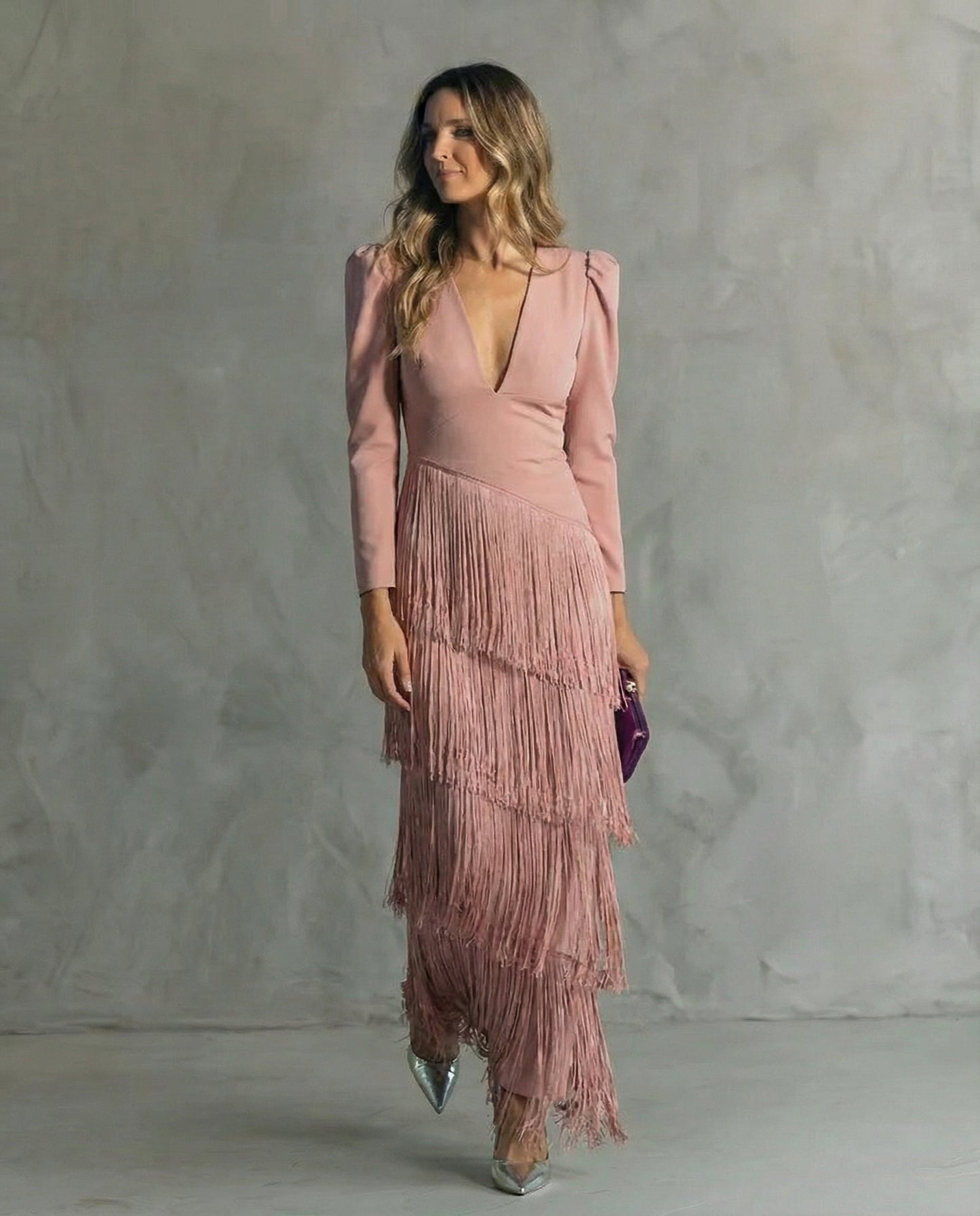 Paisley | Casual Dress with Fringe Sleeves