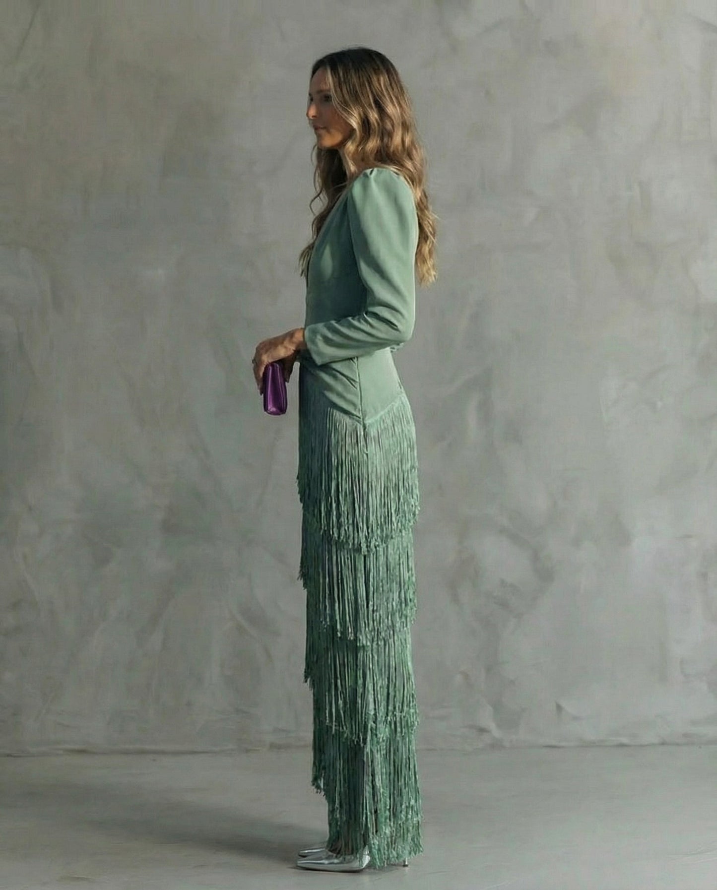 Paisley | Casual Dress with Fringe Sleeves