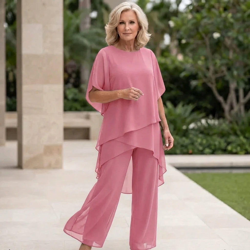 Evelyn | Draped Pants Suit