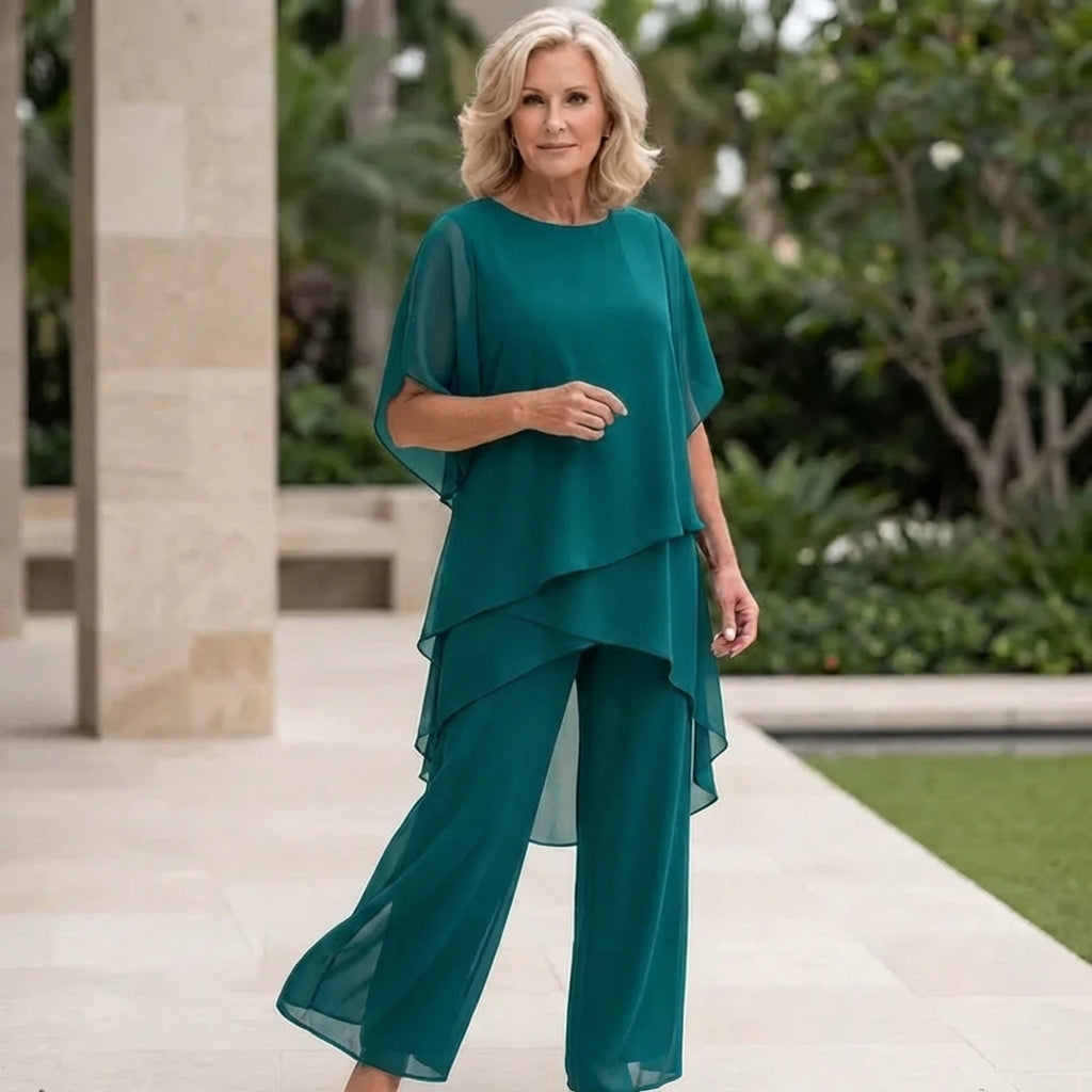 Evelyn | Draped Pants Suit