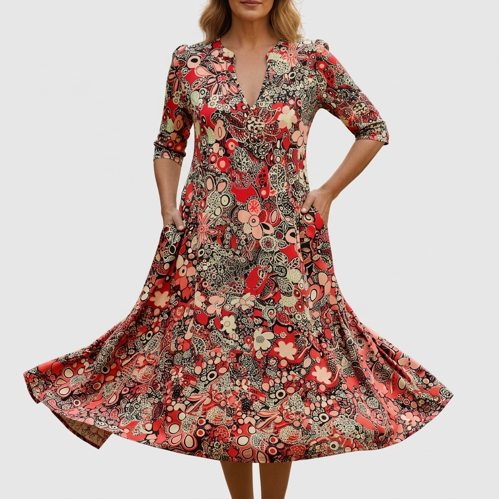 Sarah | Flowing Midi Dress