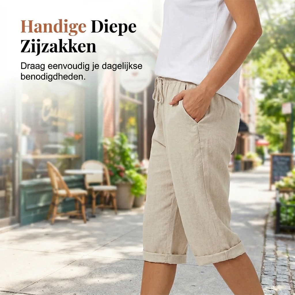 Oriana | Casual Linen Women's Shorts