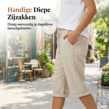 Oriana | Casual Linen Women's Shorts