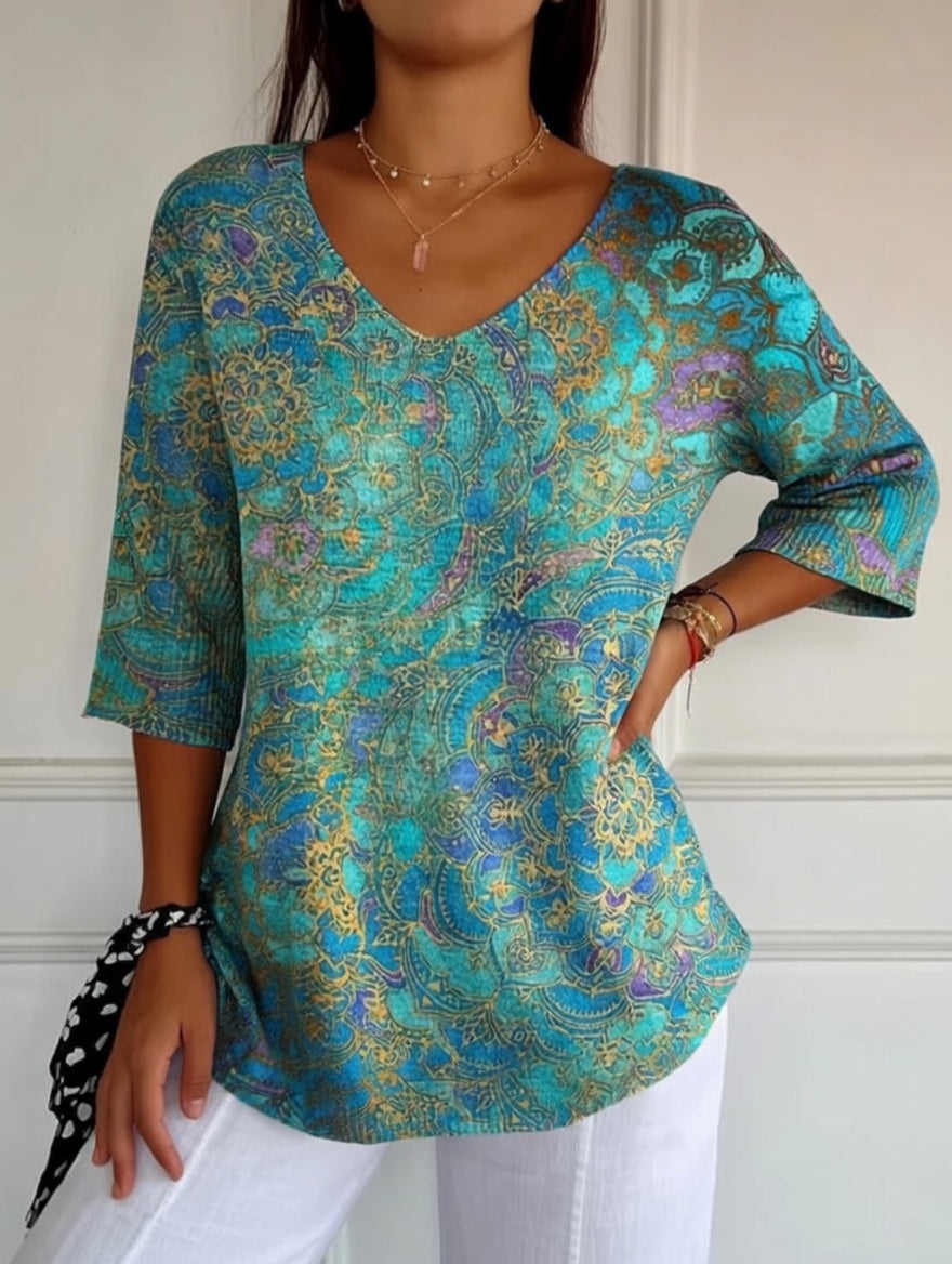 Angela | Elegant Flowing Blouse