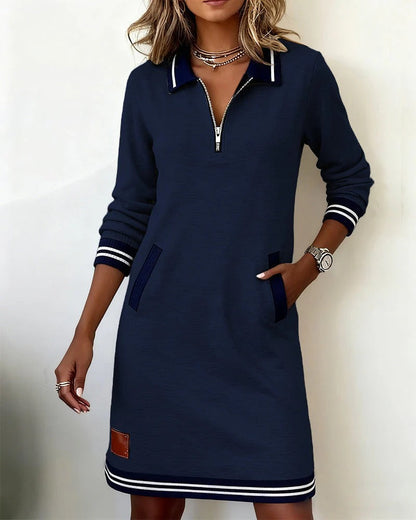 ELENA | LONG SLEEVE COTTON DRESS