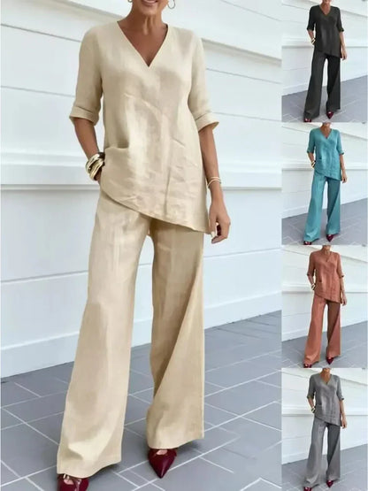 Brianna | Comfortable Blouse and Pant Set