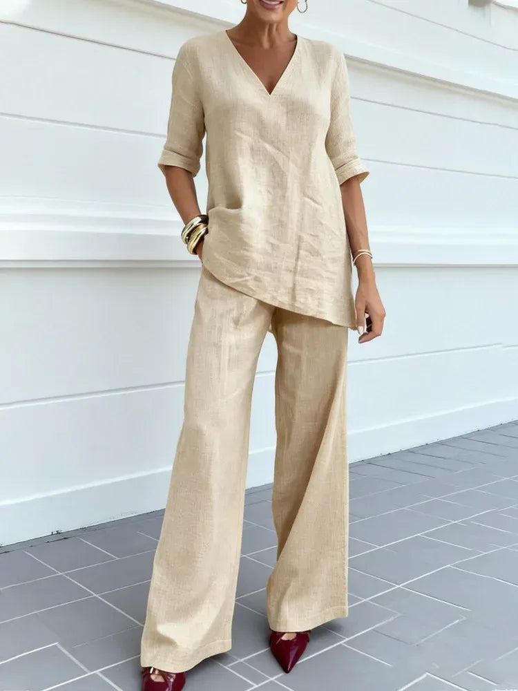 Brianna | Comfortable Blouse and Pant Set