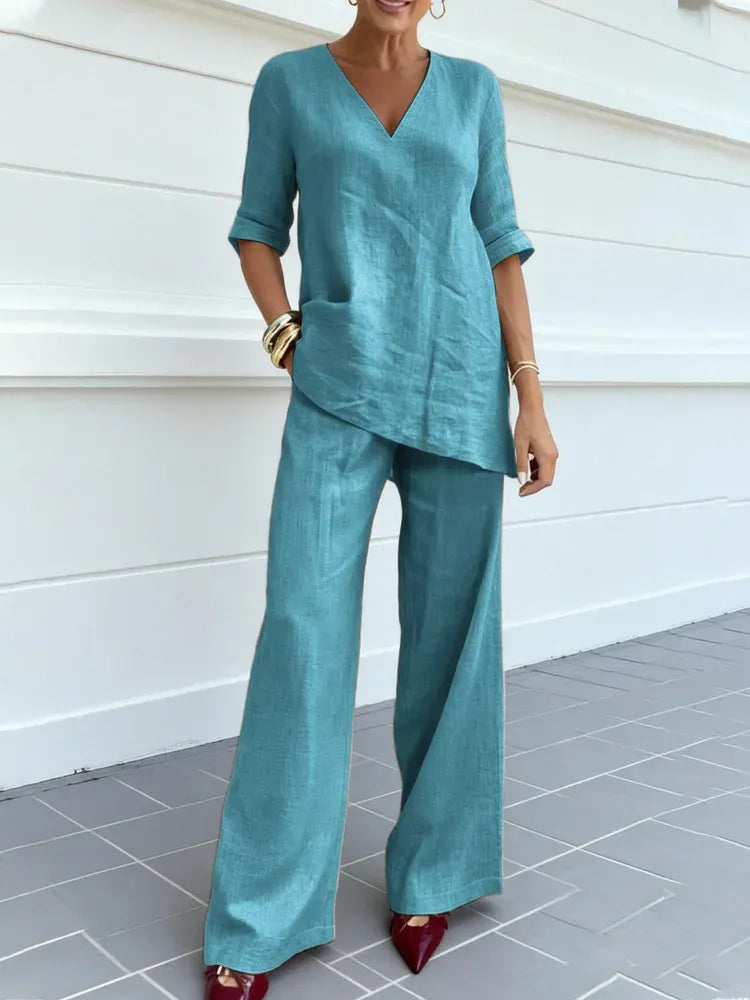 Brianna | Comfortable Blouse and Pant Set