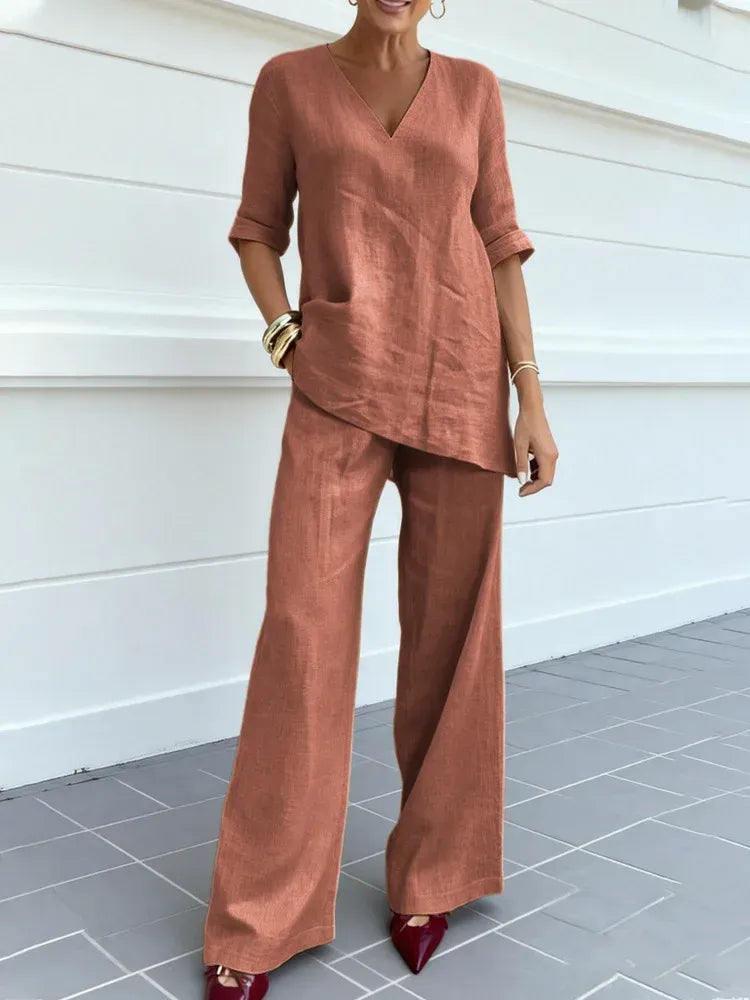 Brianna | Comfortable Blouse and Pant Set