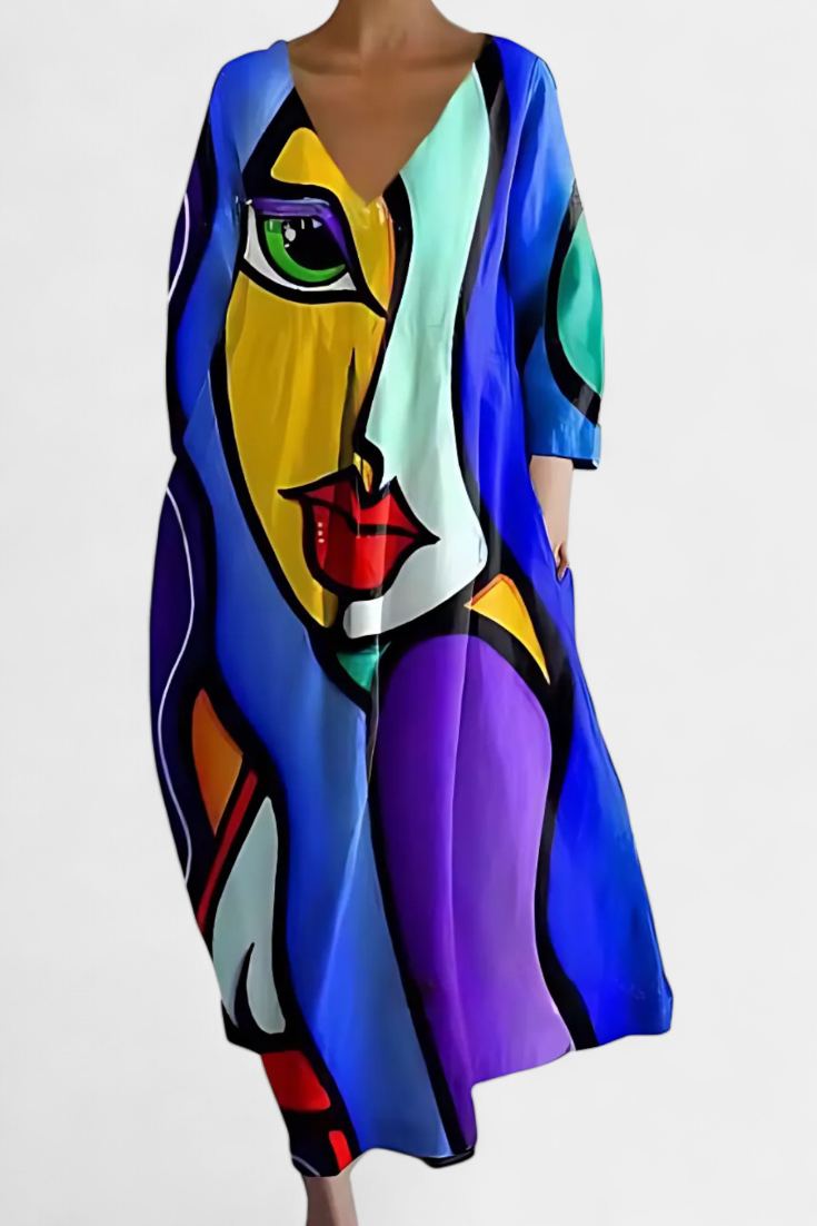 Isalde | Comfortable V-neck Dress
