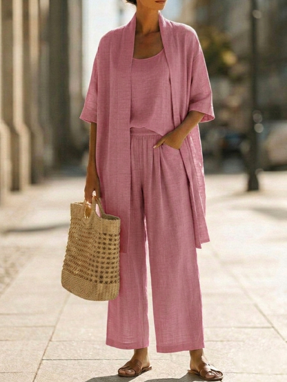 Anne | Linen Three-Piece Set