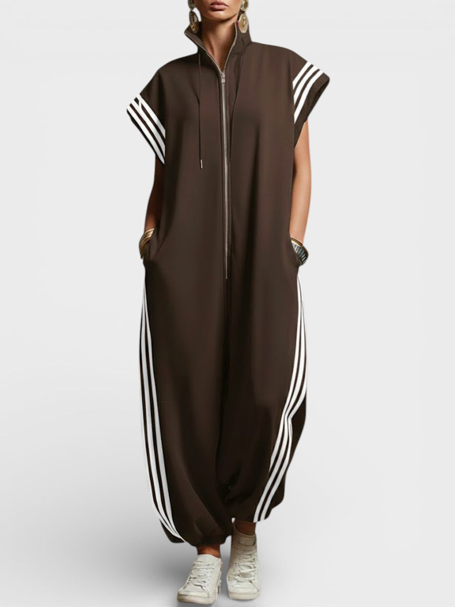 Lily | Comfy Zip Neck Jumpsuit
