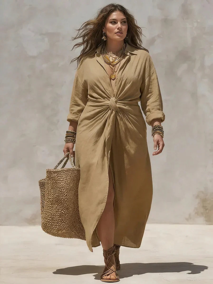 Carla | Casual Knot Maxi Dress