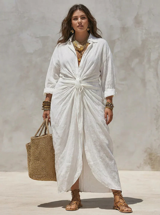 Carla | Casual Knot Maxi Dress