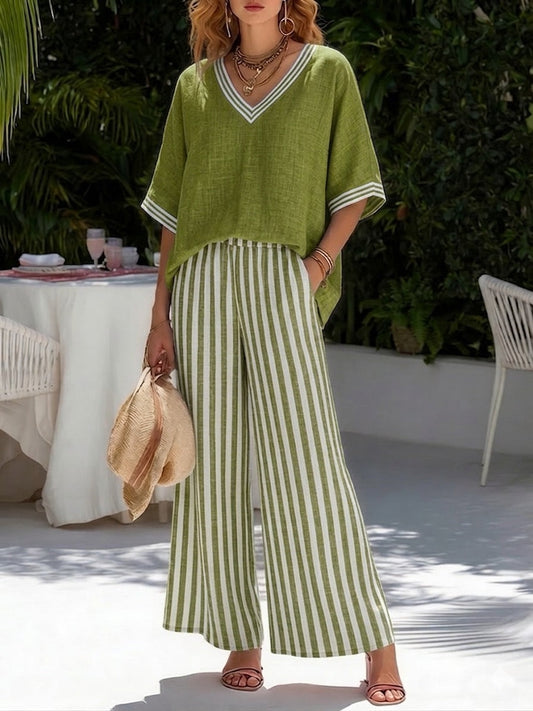 Kika™ | Casual Linen and Cotton Set