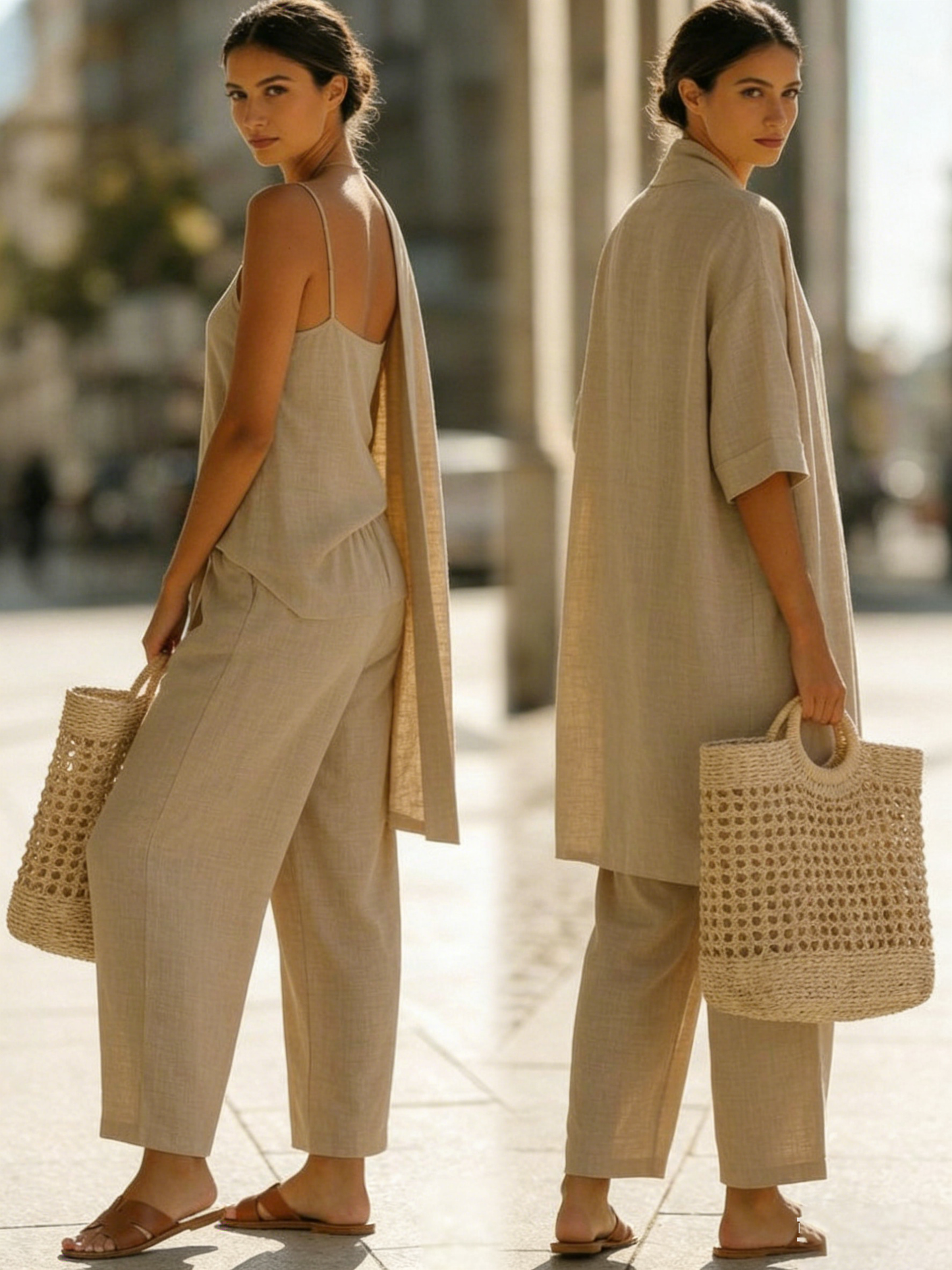Anne | Linen Three-Piece Set