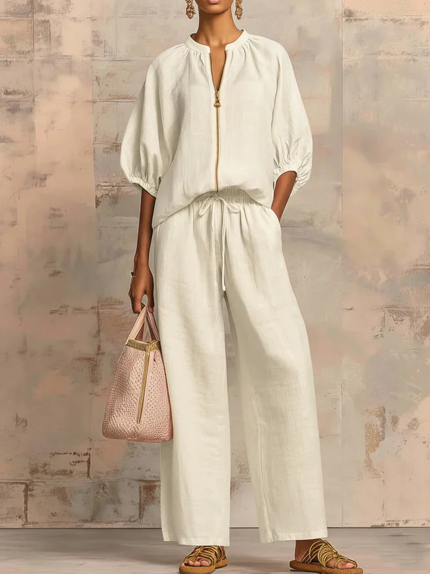Hailey | Relaxed-fit Shirt and Pants Set