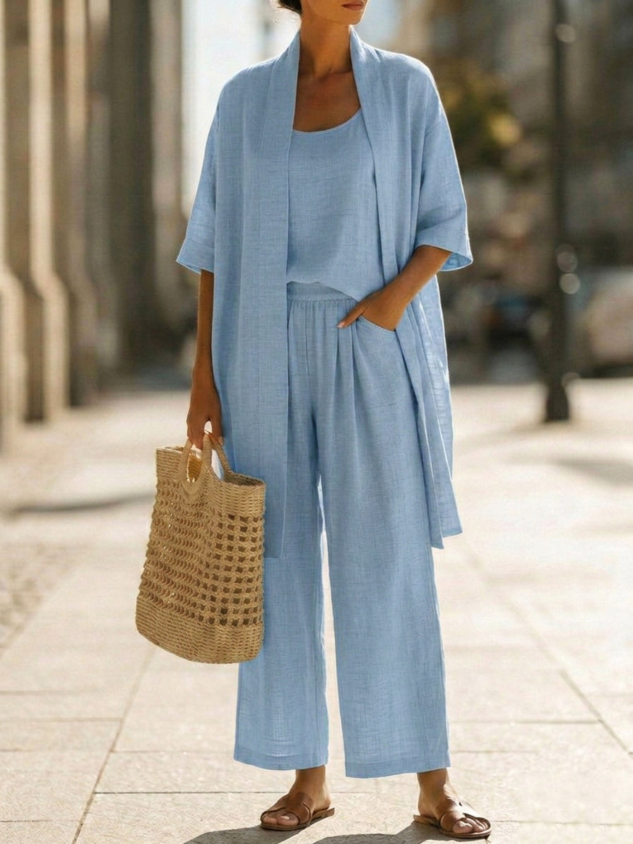 Anne | Linen Three-Piece Set