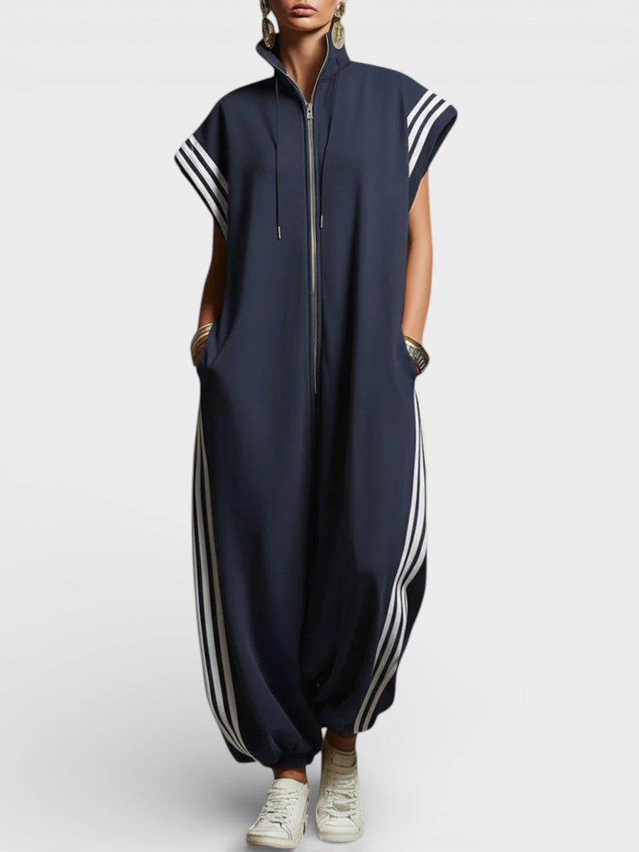 Lily | Comfy Zip Neck Jumpsuit