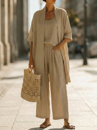 Anne | Linen Three-Piece Set
