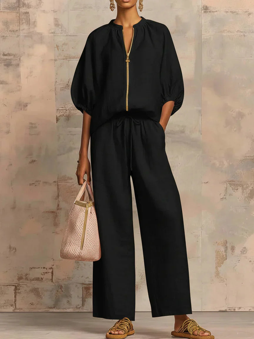 Hailey | Relaxed-fit Shirt and Pants Set